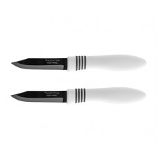 Ножи для овощей TRAMONTINA Cor & Cor 2шт 7,5см в блистере белые