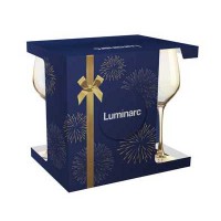 Набор бокалов для вина LUMINARC Селест 6шт 350мл золотистый хамелеон