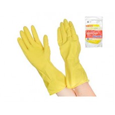 Перчатки OptiLine резиновые хозяйственные р-р М (желтые)