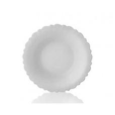 Тарелка суповая ROYAL GARDEN Basic White M 23см опал. стекло