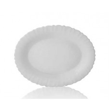 Блюдо овальное ROYAL GARDEN Basic White 23*30см опаловое стекло
