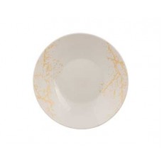 Тарелка суповая ROYAL GARDEN Marbella Gold 22,5см опаловое стекло