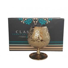 Набор бокалов для бренди GLASSTAR Золотой арабески 410мл 3шт