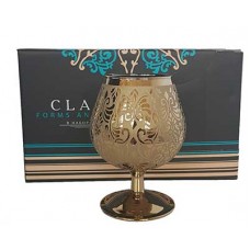 Набор бокалов для бренди GLASSTAR Золотой либерти-3 250мл 6шт